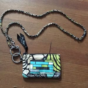 Vera Bradly ID holder and lanyard